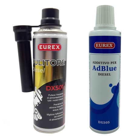 EUREX DX501 Pulitore alimentazione + DX505 Additivo per AdBlue